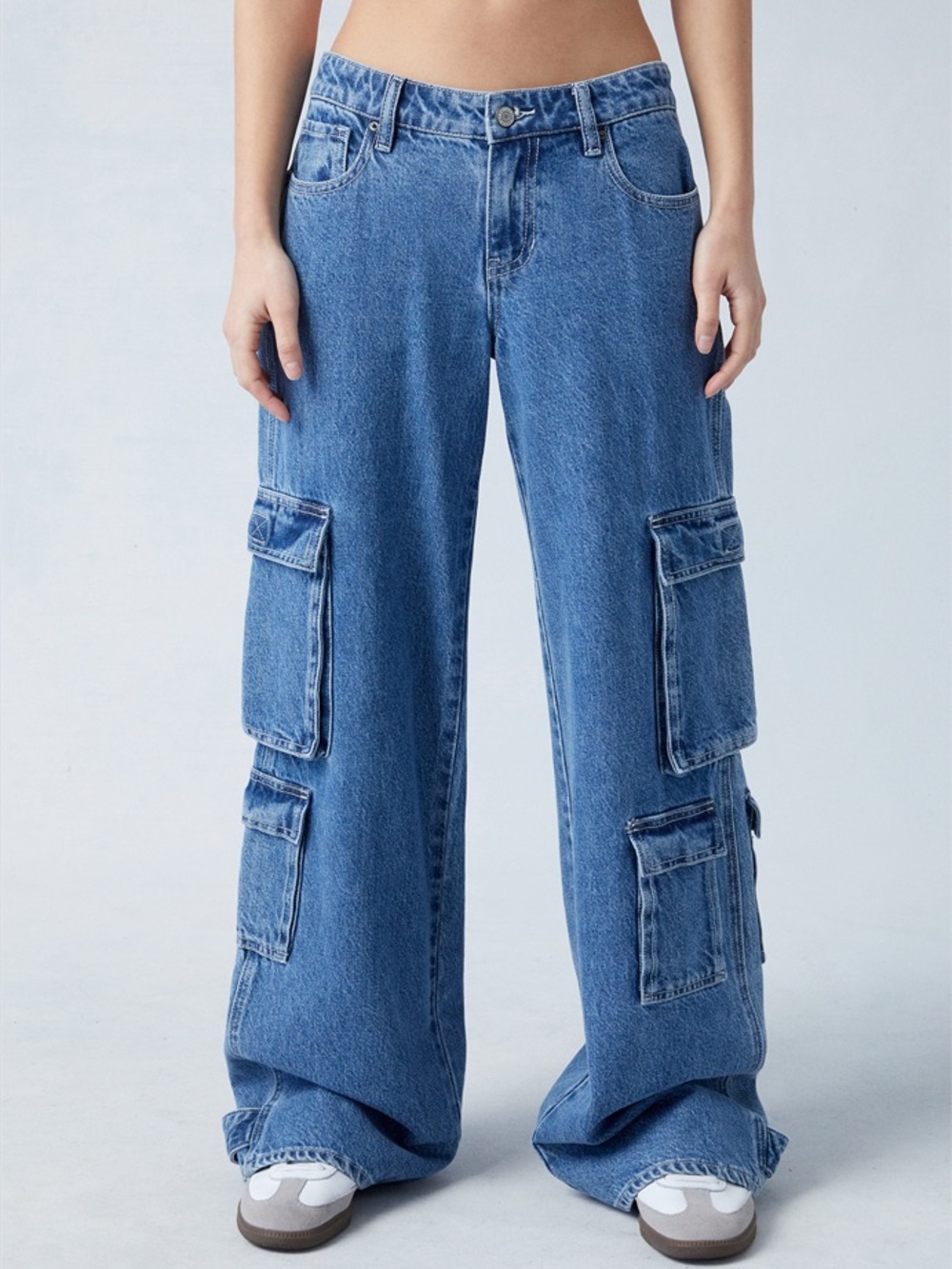 PacSun Low Rise Baggy Cargo Jeans – Size 23